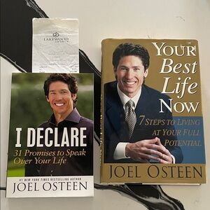Autographed Joel Osteen Book Set with receipt  from Lakewood Church